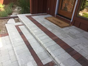 stone front porch entryway