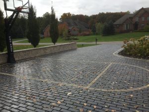 cobblestone driveway